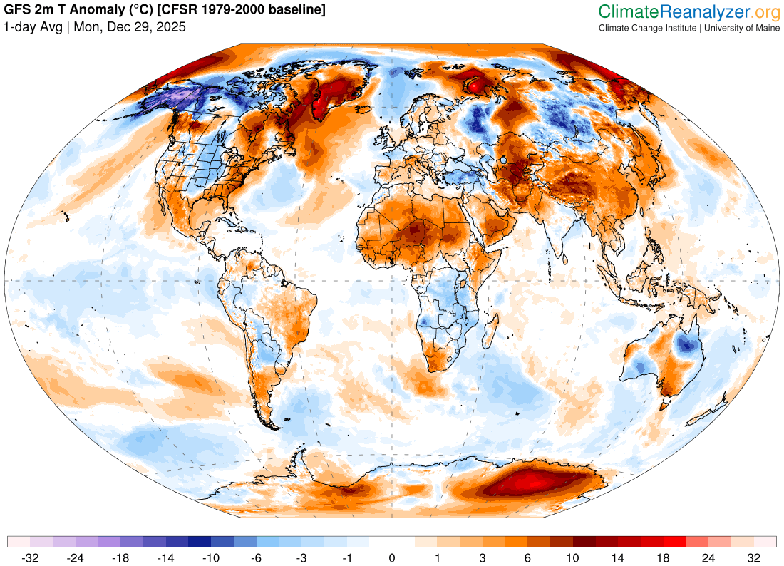 Mean Global Anomaly: +0.84°C