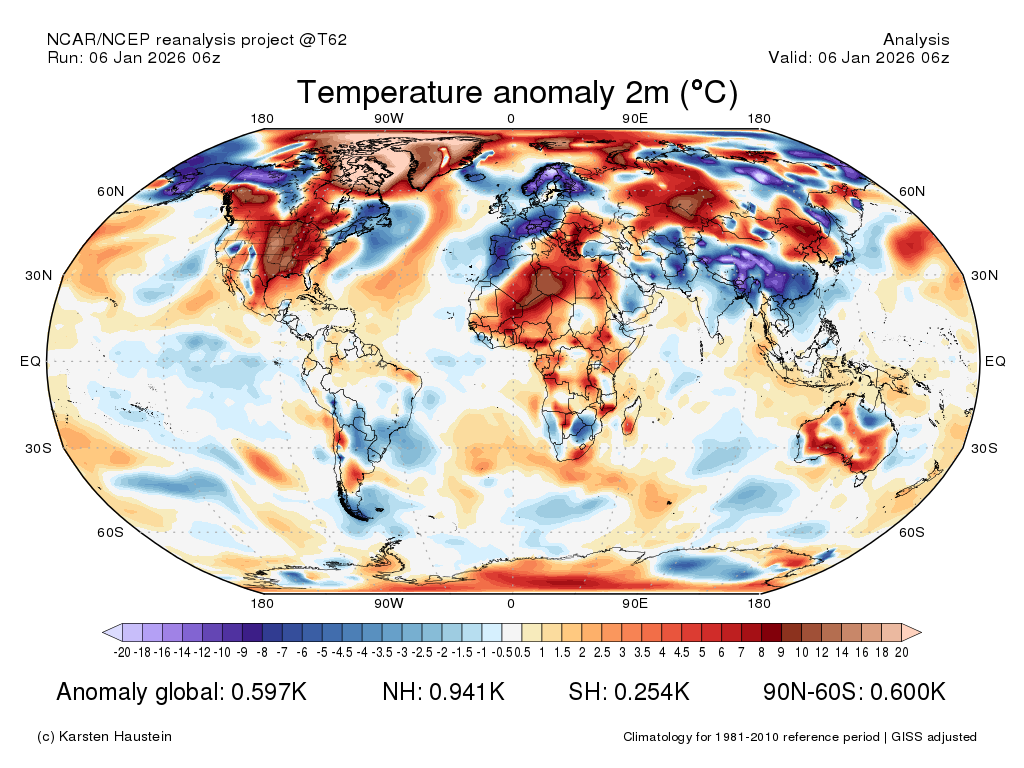 Mean Global Anomaly: +0.59°C