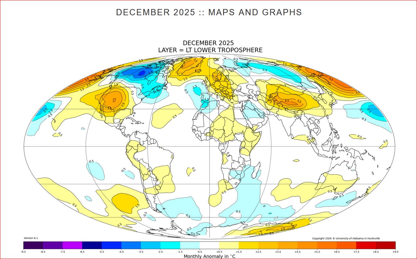 Global Mean Anomaly: +0.3°