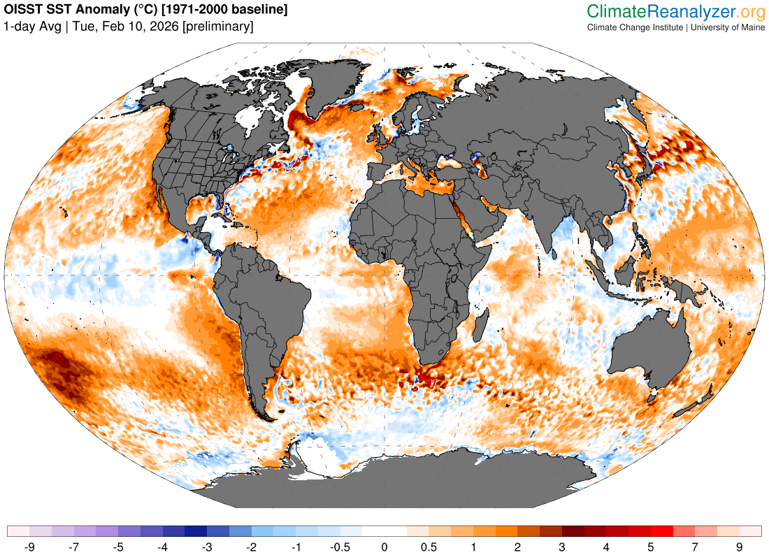 Global Anomaly (1981-2010): +0.61°C