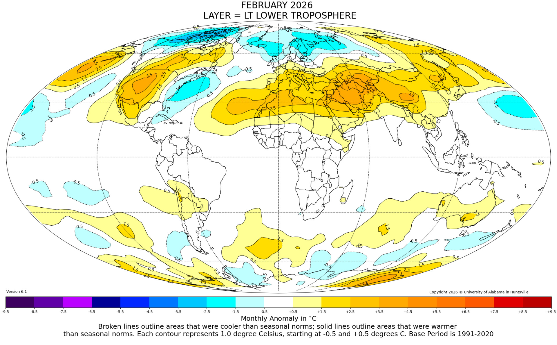 Global Mean Anomaly: +0.39°C