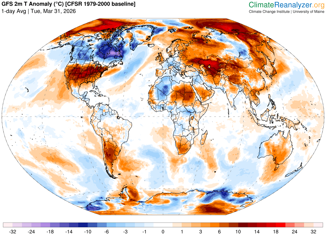 Mean Global Anomaly: +0.94°C