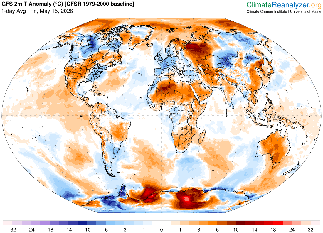 Mean Global Anomaly: +0.91°C