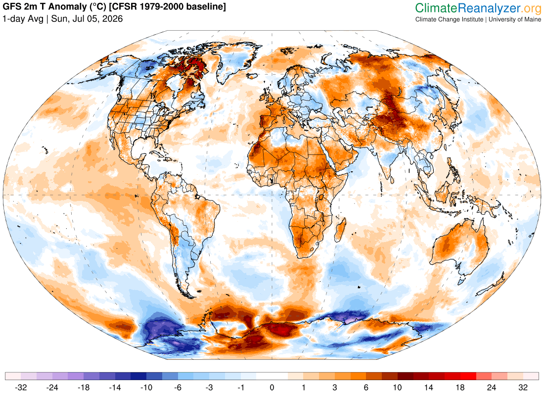 Mean Global Anomaly: +0.97°C