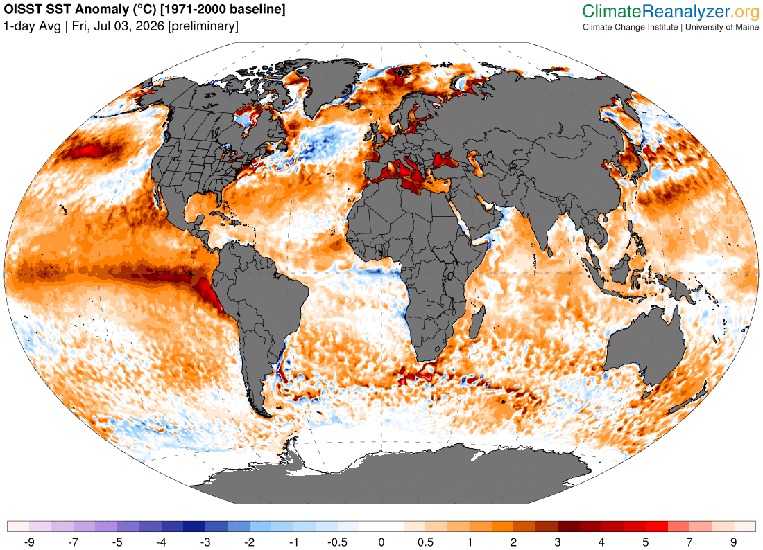 Global Anomaly (1981-2010): +0.83°C