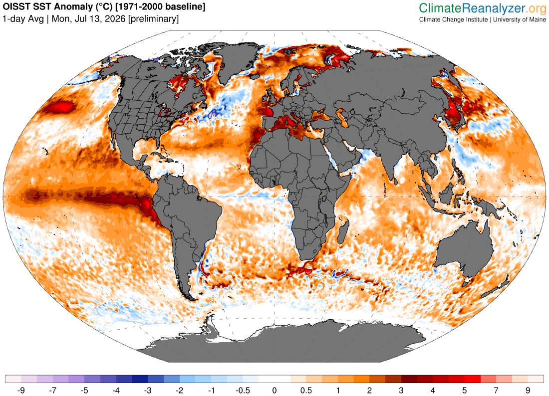 Global Anomaly (1981-2010): +0.89°C