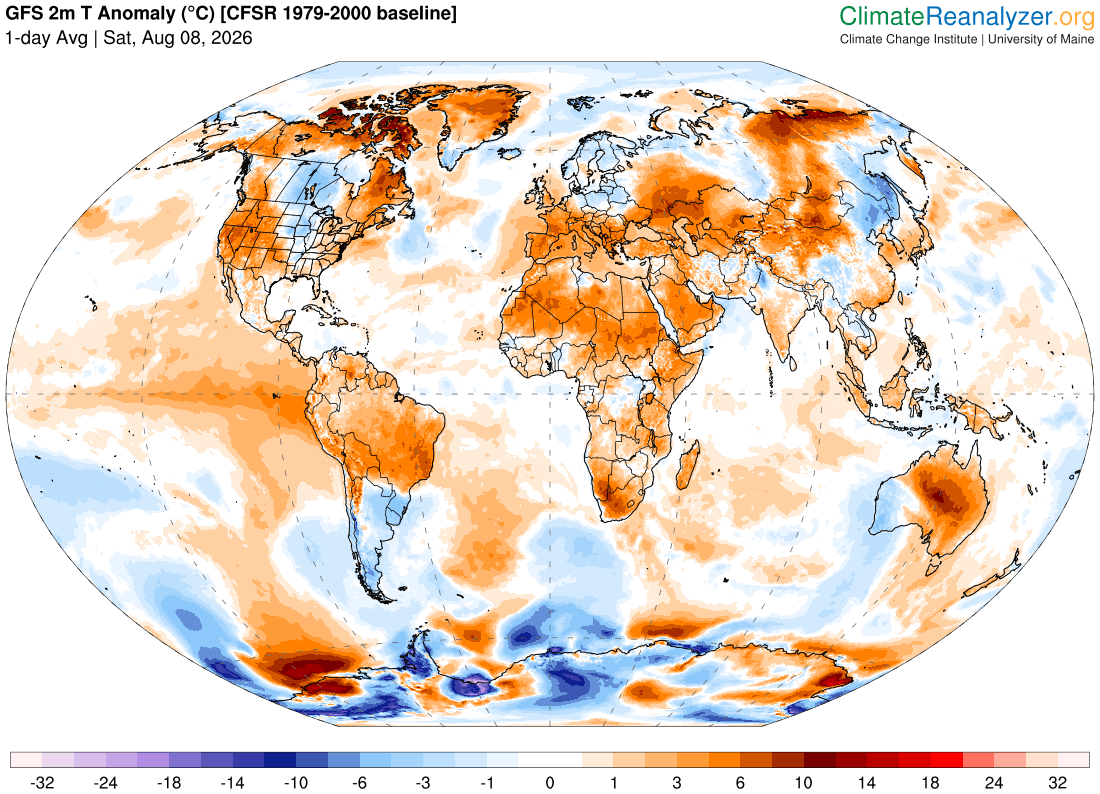 Mean Global Anomaly: +1.09°C