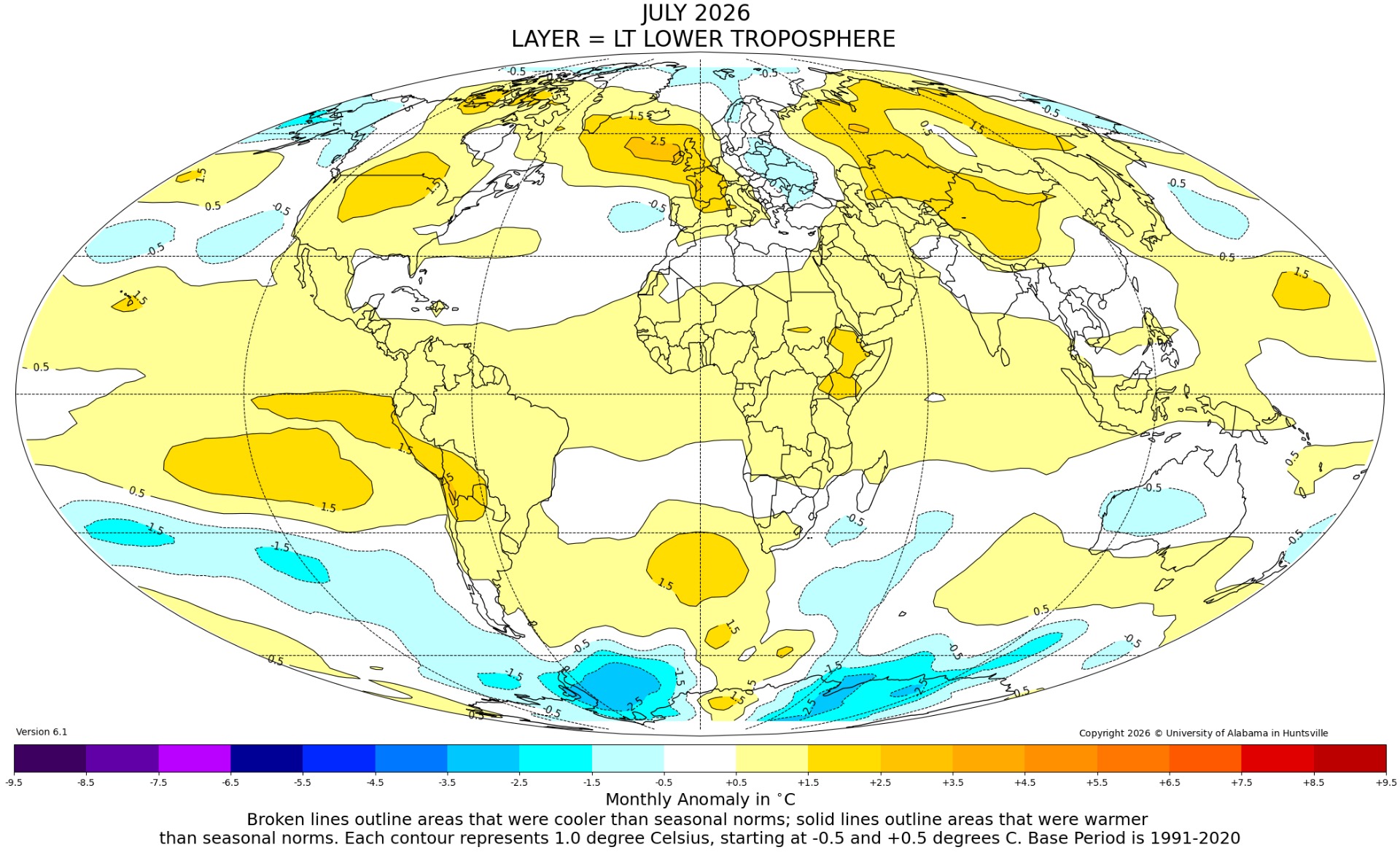 Mean Global Anomaly: +0.48°C