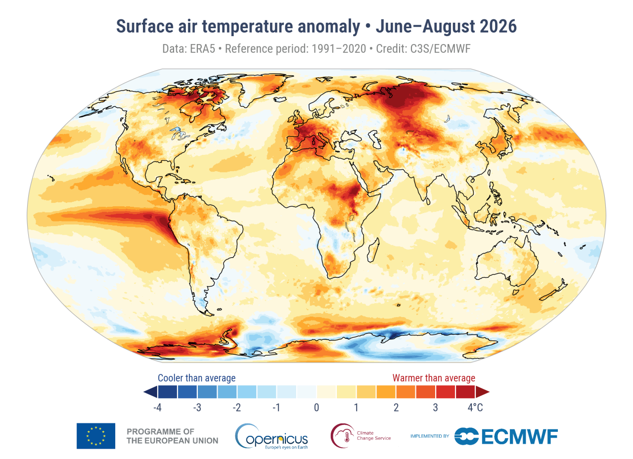 Mean Global Anomaly : 0.85°C