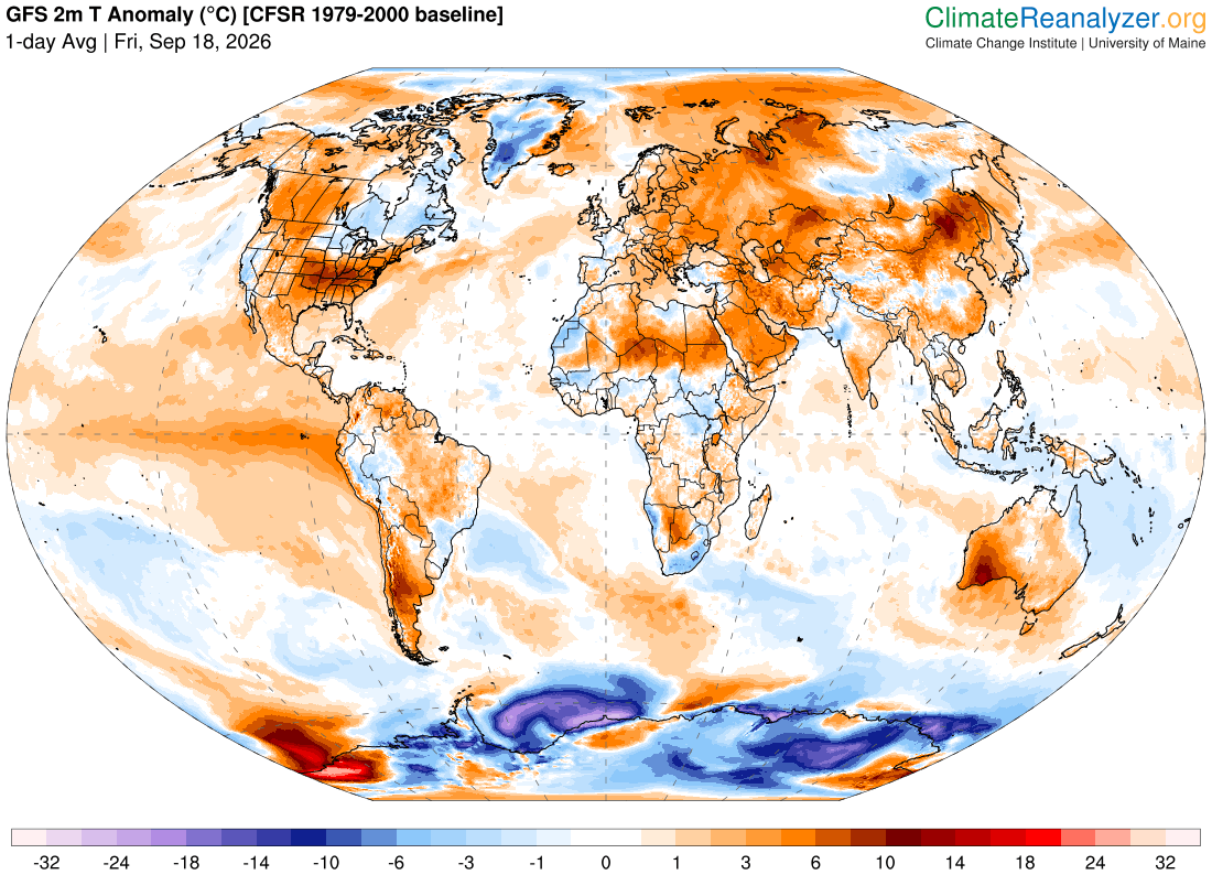 Mean Global Anomaly: +0.93°C